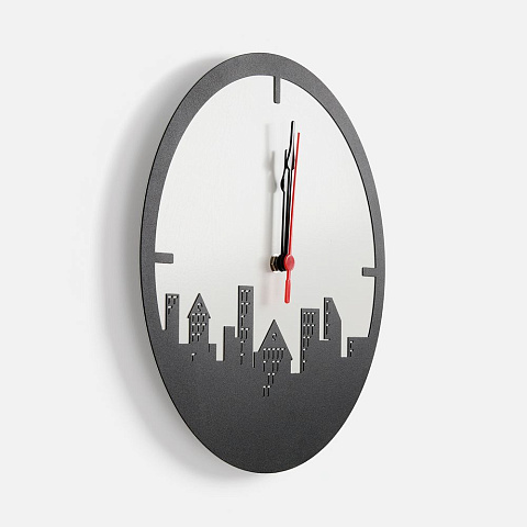 Часы «Города», черные - рис 3.
