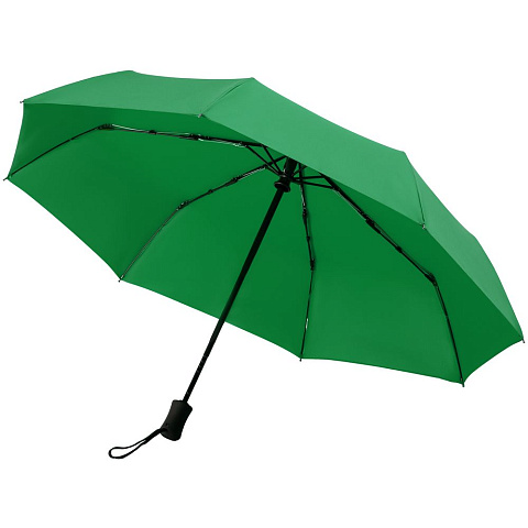 Зонт складной Monsoon, ярко-зеленый - рис 3.