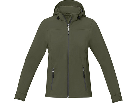 Куртка софтшел Ланглей женская, зеленый лесной - рис 2.