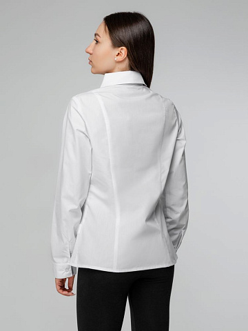 Рубашка женская с длинным рукавом Collar, белая - рис 6.