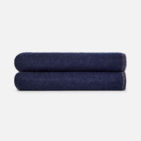 Плед Devika, синий с бежевым - рис 4.