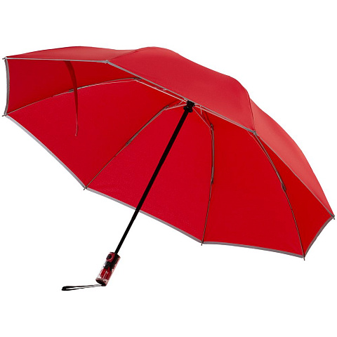 Зонт наоборот складной Futurum, красный - рис 2.