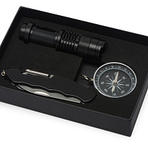 Набор для активного отдыха Decker из компаса, фонарика и мультитула