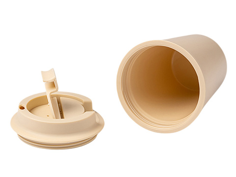 Стакан OKLAN/ОКЛАН с полипропиленовым корпусом и крышкой, бежевый - рис 4.