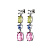 Серьги CARMEN SS PASTEL MULTI Dyrberg Kern 440021 - миниатюра
