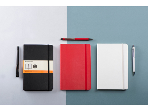 Подарочный набор Moleskine Hemingway с блокнотом А5 и ручкой, черный - рис 6.