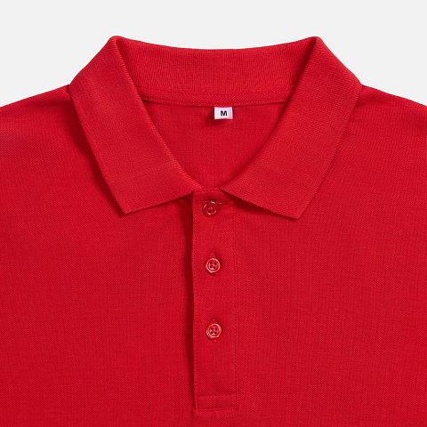 Рубашка поло унисекс Tervise, красная - рис 4.