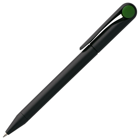 Ручка шариковая Prodir DS1 TMM Dot, черная с зеленым - рис 3.