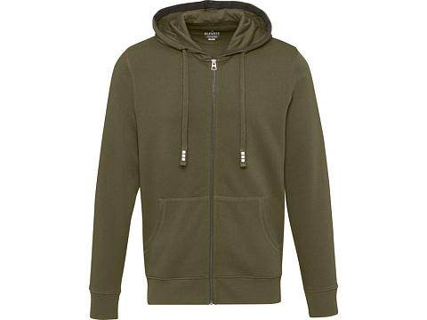 Толстовка Арора мужская с капюшоном, зеленый лесной - рис 2.