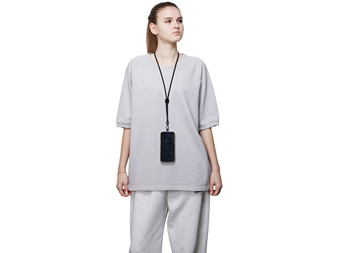 Ремешок на шею для телефона Риксо, черный - рис 7.