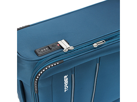 Чемодан TORBER ВИВИ, синий, полиэстер, 39 х 20 х 54 см, 36 л - рис 9.