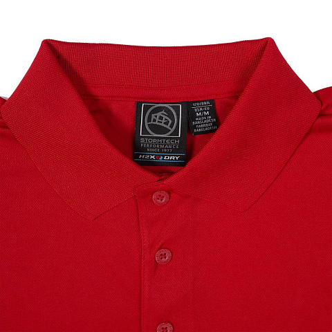 Рубашка поло мужская Eclipse H2X-Dry, красная - рис 5.