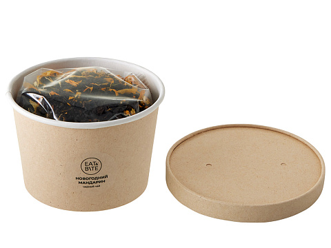Чай черный Новогодний мандарин в картонном стаканчике, 50 гр. - рис 3.