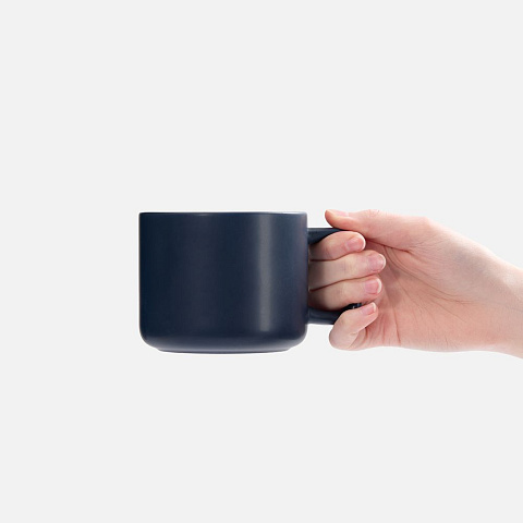 Чашка Jumbo в коробке матовая, темно-синяя - рис 4.