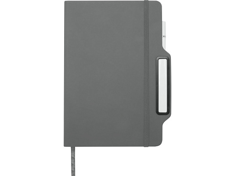 Nexus блокнот формата А5 в твердой обложке с ручкой и карандашом - Серый - рис 2.