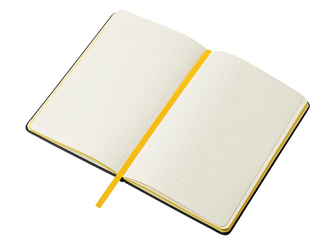 Бизнес блокнот Bossy Junior с цветным срезом, твердая обложка, 96 листов, черный и желтый - рис 3.