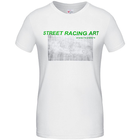 Футболка Street Racing Art, белая - рис 3.