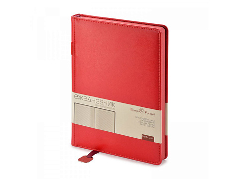 Ежедневник А5 недатированный Polo, красный (Р)