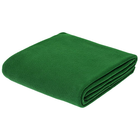 Флисовый плед Warm&Peace XL, зеленый - рис 2.
