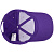 Бейсболка Canopy, фиолетовая с белым кантом - миниатюра - рис 4.