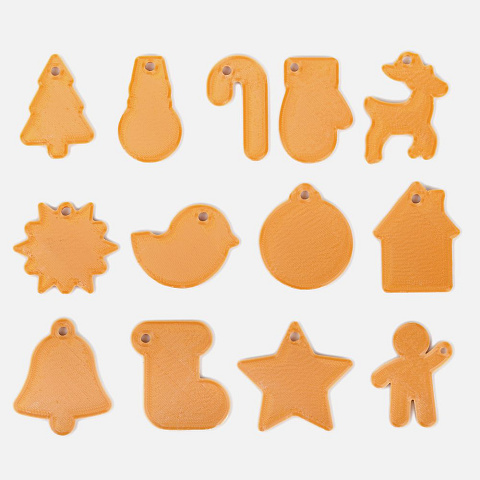 Мини-подвеска «Пряник», варежка - рис 6.