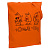 Холщовая сумка «Полный птц», оранжевая - миниатюра