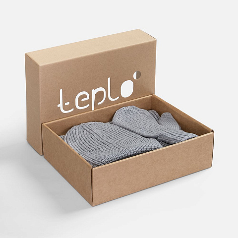 Набор Nordkyn Full Set с шарфом, светло-серый меланж - рис 2.