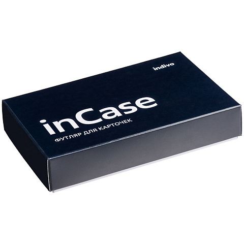 Футляр для карточек inCase, серый с бордовым - рис 8.