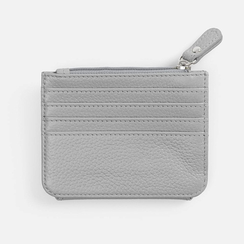 Картхолдер на молнии Unison, серый - рис 4.
