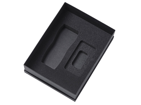 Подарочный набор c вакуумной термокружкой и повербанком С2, серый - рис 3.