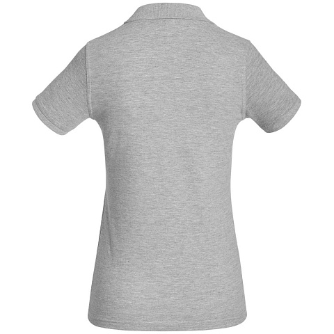 Рубашка поло женская Safran Timeless серый меланж - рис 3.