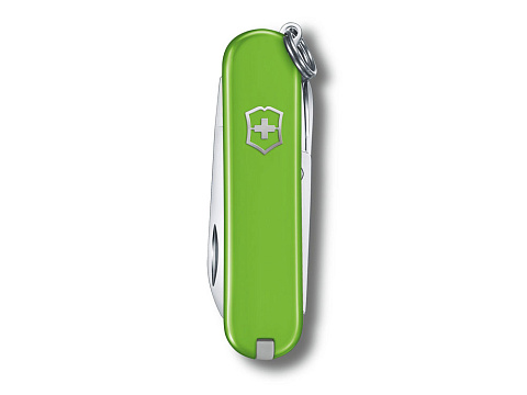 Нож-брелок VICTORINOX Classic SD Colors Smashed Avocado, 58 мм, 7 функций, салатовый - рис 2.