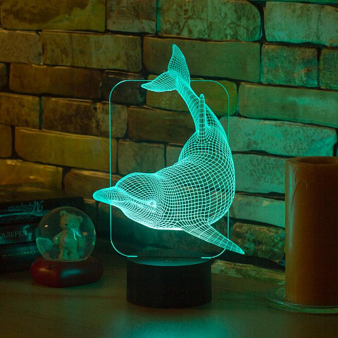 3D светильник Дельфин - рис 6.