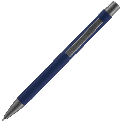 Ручка шариковая Atento Soft Touch, темно-синяя - рис 4.