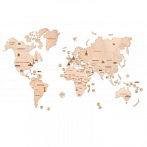 Деревянная карта мира (размер ХХL)