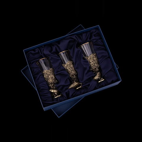 Подарочный набор лафитников «Традиция — Русская рыбалка», 3 шт. - рис 10.