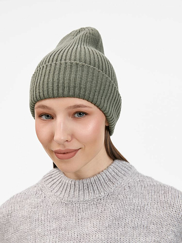 Шапка Catch Match без помпона, зеленая (полынь) - рис 7.