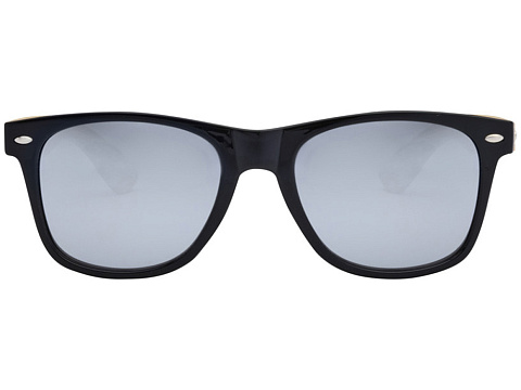 Солнцезащитные очки Hue с бамбуковыми дужками - Серебристый - рис 2.