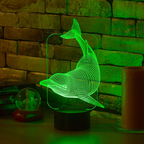 3D светильник Дельфин - рис 5.