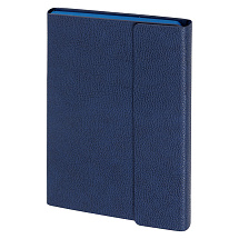 Ежедневник недатированный с магнитным клапаном А5 Venezia, темно-синий