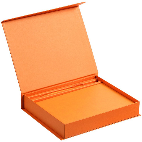 Коробка Duo под ежедневник и ручку, оранжевая - рис 5.