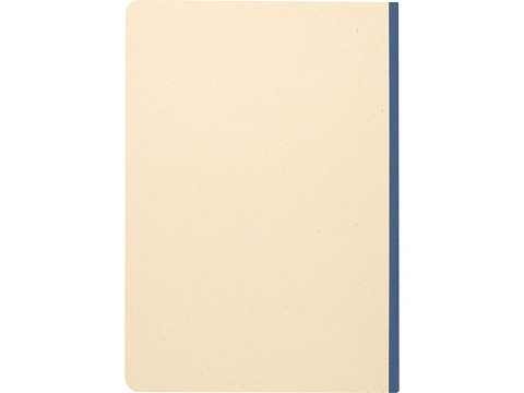 Блокнот из сахарного тростника и RPET А5 Liliana, натуральный/синий - рис 4.