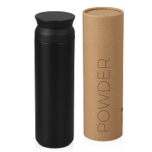 Вакуумный термос Powder 500 мл, тубус, черный