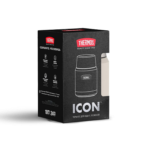 Термос для еды Icon 470, бежевый - рис 12.