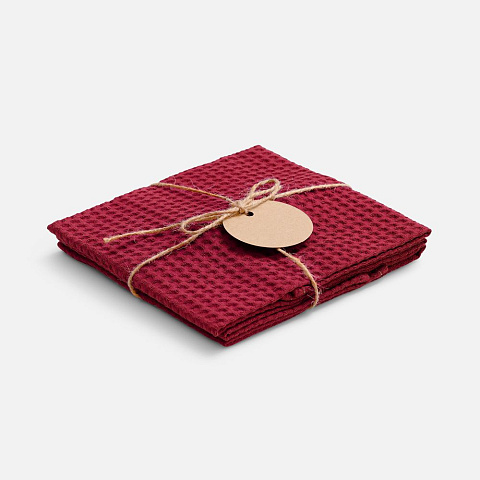 Набор кухонных полотенец Good Wipe, красный - рис 2.