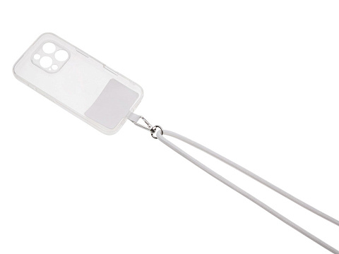 Ремешок на шею для телефона Риксо, белый - рис 3.