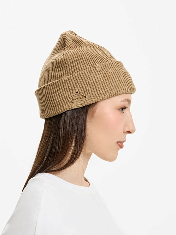 Шапка Ribelle, коричнево-бежевый меланж - рис 6.