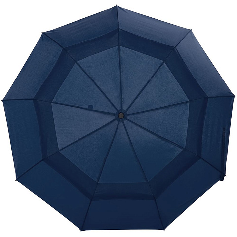 Складной зонт Dome Double с двойным куполом, темно-синий - рис 3.