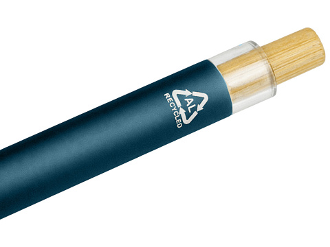 Ручка из переработанного алюминия Blossom, полуночный синий - рис 4.