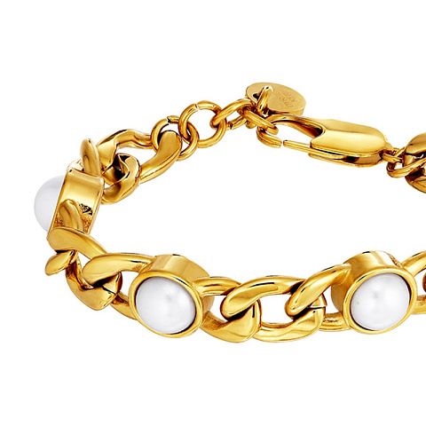 Браслет ARIANE SG WHITE PEARL Dyrberg Kern 470157 - рис 4.